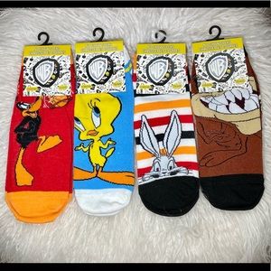 Sox Bundle: 4 Pairs, Warner Bros, Women’s Ankle
